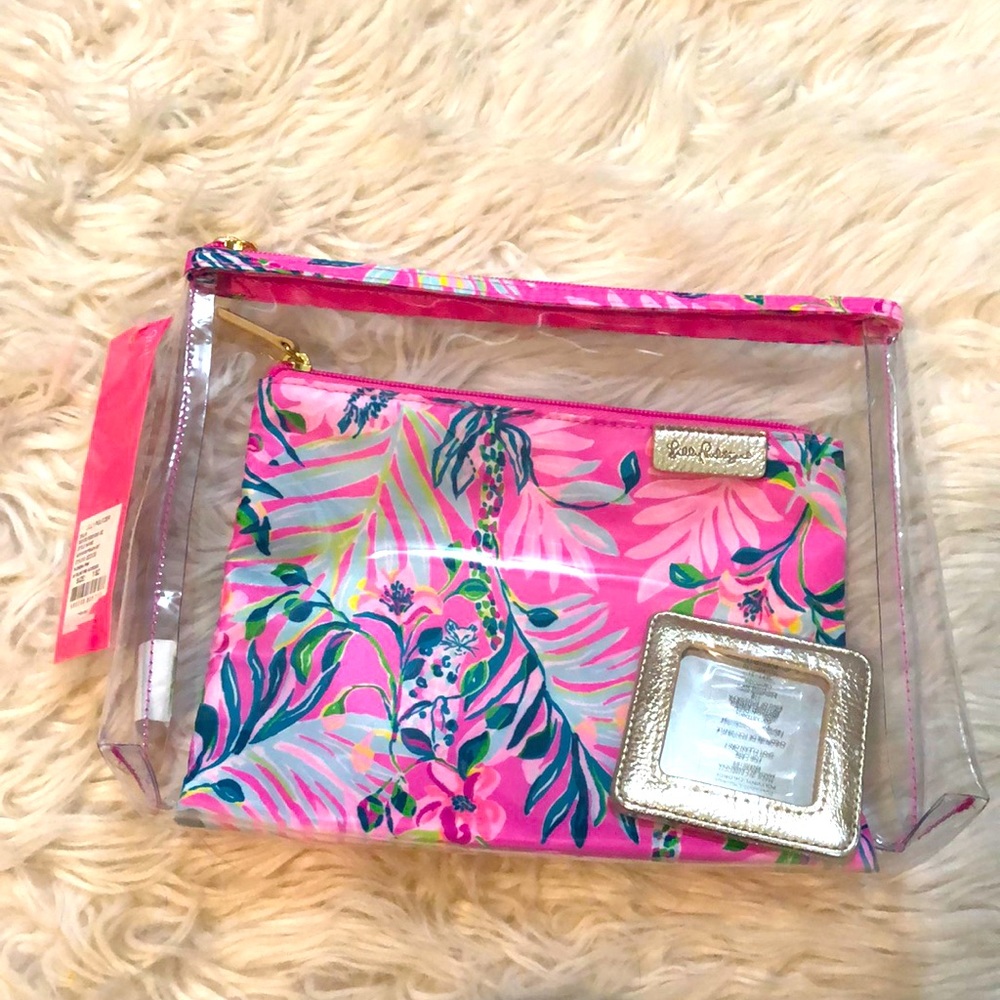 Lily Pulitzer travel pouch set NWT